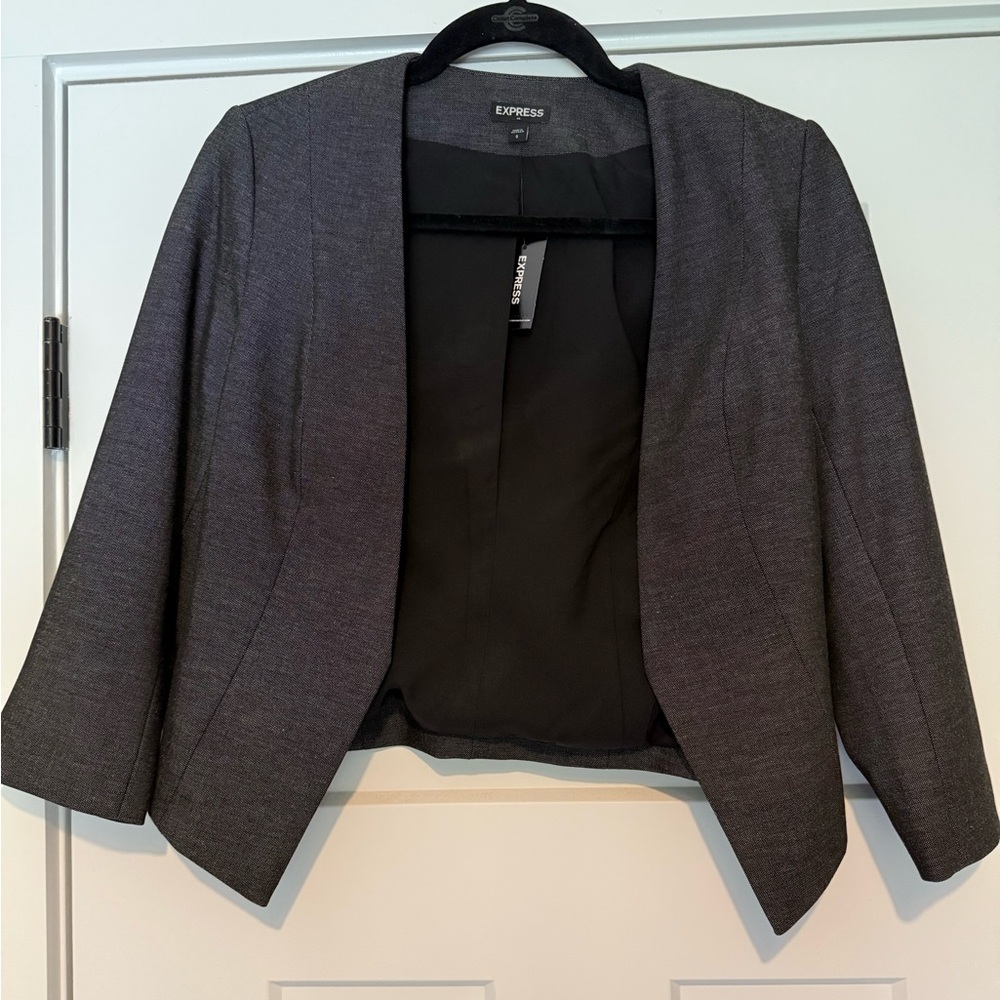 Express Women's Charcoal Blazer